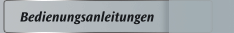 Bedienungsanleitungen